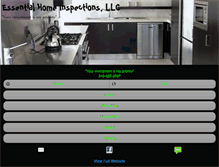 Tablet Screenshot of essentialhomeinspectionsllc.com